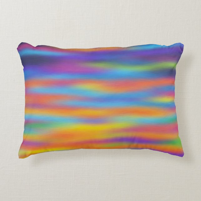 Abstrakte Wüste Sunset Sky Artwork Zierkissen (Vorderseite)