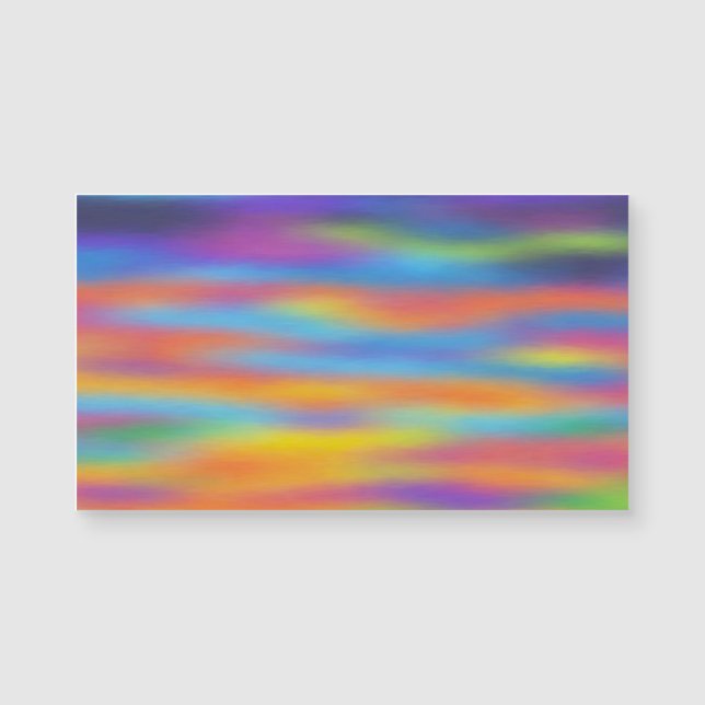 Abstrakte Wüste Sunset Sky Magnetkarte (Vorderseite)