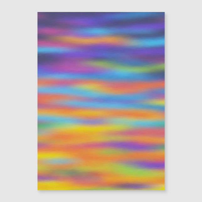 Abstrakte Wüste Sunset Sky Magnetkarte (Vorderseite)