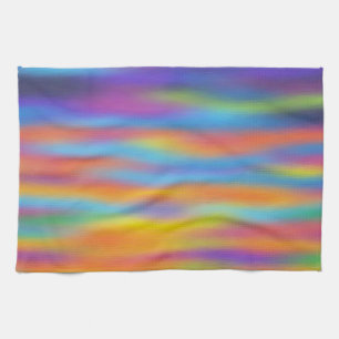 Abstrakte Wüsten-Sonnenuntergangs-Himmel-Kunst Küchentuch