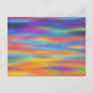 Abstrakte Wüsten-Sonnenuntergangs-Himmel-Kunst Postkarte