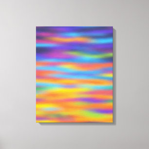 Abstrakte Wüsten-Sonnenuntergangs-Himmel-Kunstwerk Leinwanddruck