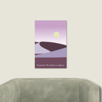 Abstrakte Wüstenlandschaft Lila Kunstposter