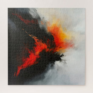 Abstrakte Wutkunst Puzzle