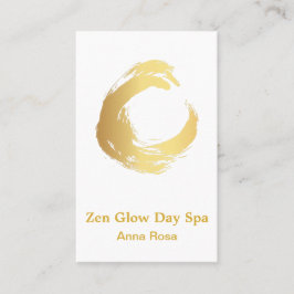 *~* Abstrakte Yoga Gold Brush Reiki Zen Meditation Visitenkarte