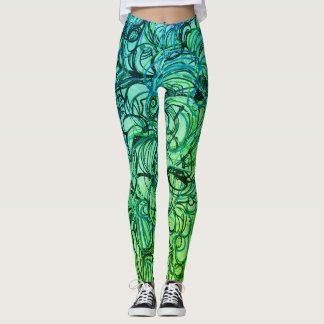 Abstrakte Yoga-Hosen Leggings