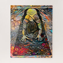 Abstrakte Yoga-Pose | Herausforderung hart