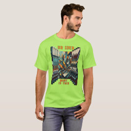 Abstrakte Zahlen mit Schmetterlingseffekt T-Shirt