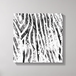 Abstrakte Zebra Canvas Print Leinwanddruck