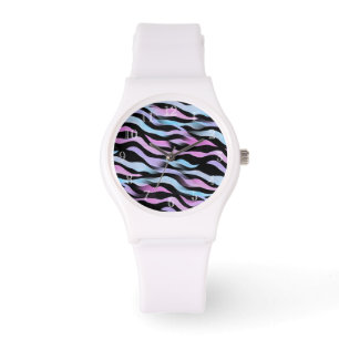 Abstrakte Zebrastreifen Armbanduhr