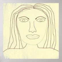 abstrakte zeichnend Mädchen