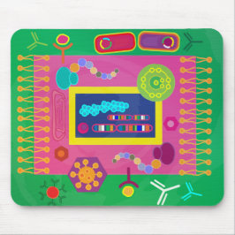 Abstrakte Zellbiologie Mousepad