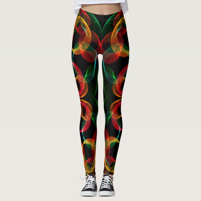 Abstrakte Zellen Leggings (Vorderseite)