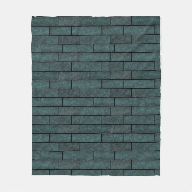 Abstrakte Ziegelmauerwerk Fleecedecke (Vorderseite)