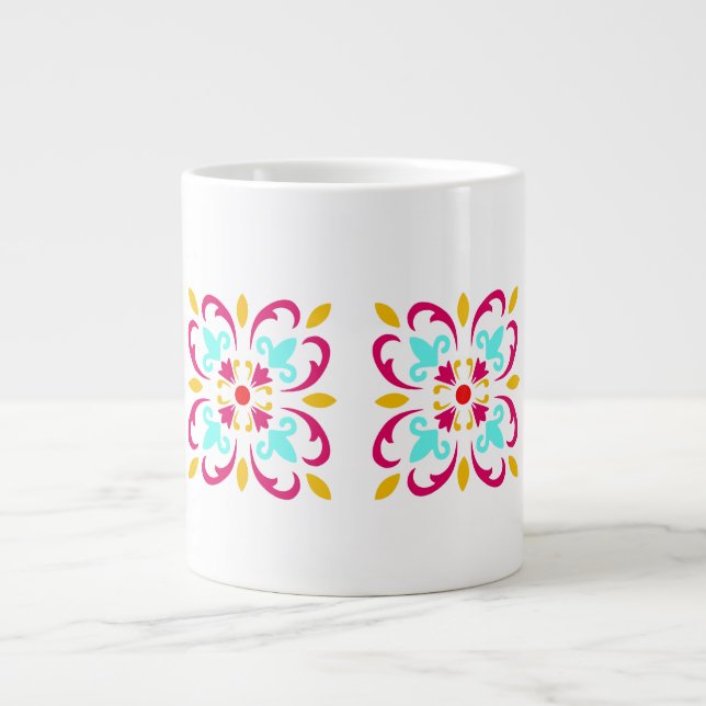 Abstrakte Zierkunst Tasse (Vorderseite)