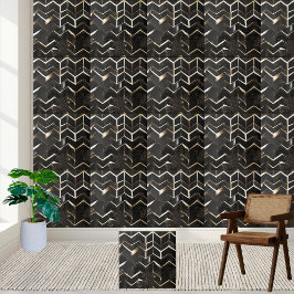Abstrakte Zigzag Glitzer Wall Floor Keramik Tile Fliese
