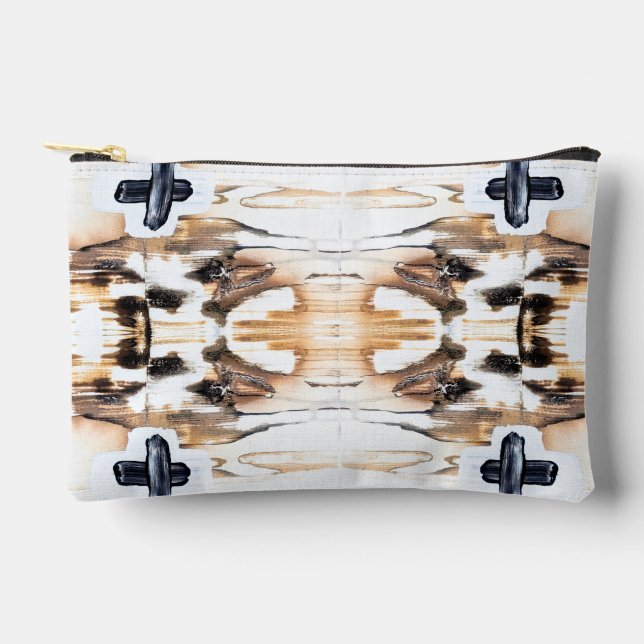 Abstrakte Zip-Bag Zubehörtasche (Vorderseite)