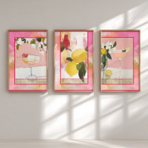 Abstrakte Zitrone - Decoupage-Geschenkpapier