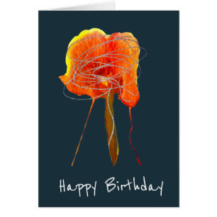 Abstrakte zitterne Blume Moderne Kunst