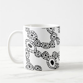Abstrakte Zufällige Kreisblob-Formen Kaffeetasse