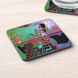Abstrakte Zusammengehörigkeit Untersetzer aus Kuns