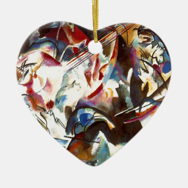 Abstrakte Zusammensetzung Kandinsky VI Keramikornament (Vorne)