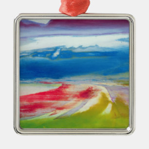 Abstrakte Zusammensetzung Silbernes Ornament