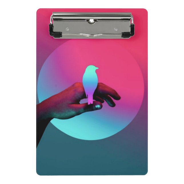 Abstrakte Zwischenablage Mini Klemmbrett (Vorderseite)