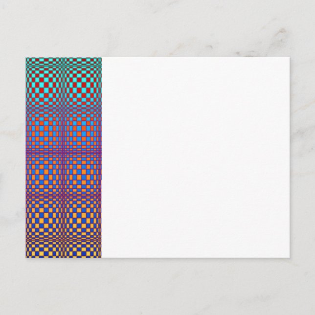 Abstrakten Plätze 2 Postkarte (Vorderseite)