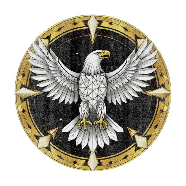 Abstrakter Adlerspread Wings Schneidebrett (Vorderseite)
