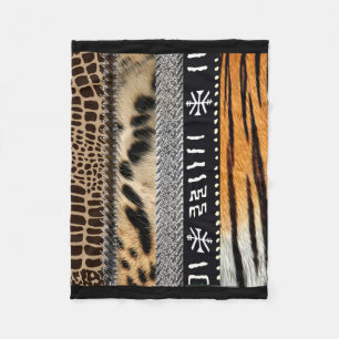 Abstrakter afrikanischer Stammesentwurf 2 Fleecedecke