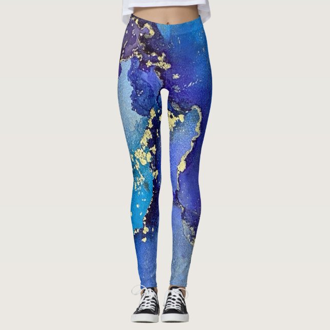 Abstrakter Alkohol am Steuer Art Collection New Or Leggings (Vorderseite)