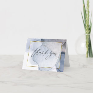 Abstrakter Alkohol Tinte Mauve Dusty Plum Dankeskarte