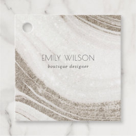 Abstrakter Alkoholtink Silver Navy Blue Glitzer Fa Geschenkanhänger