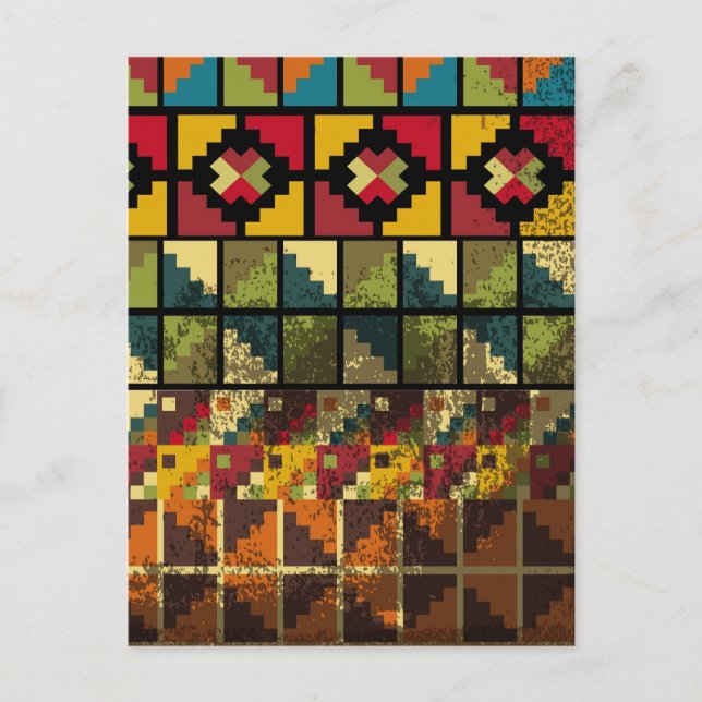 Abstrakter alter Hintergrund Postkarte (Vorderseite)