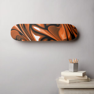 Abstrakter Amber Skateboard