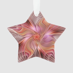 Abstrakter Angel Farbenfrohe Fantasie Fraktal Art Ornament