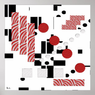 Abstrakter Anteils-Druck Poster