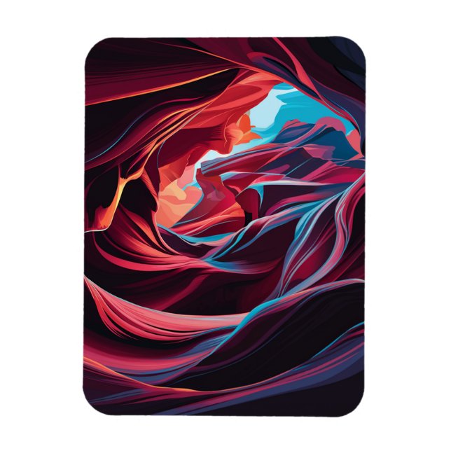 Abstrakter Antelope Canyon Arizona Magnet (Vertikal)