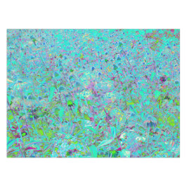 Abstrakter Aqua Green und Lila Tiefgarten Tischdecke