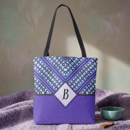 Abstrakter Aquamariner, Lila und schwarzer Stammba