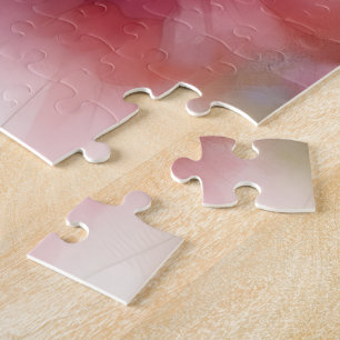 Abstrakter Aquarell-Blumenprint Puzzle