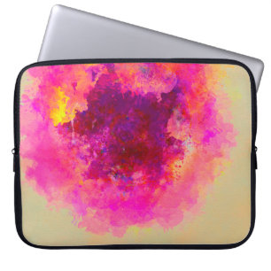 Abstrakter Aquarell Farbige Textur. Laptopschutzhülle