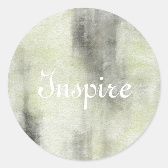 abstrakter Aquarellhintergrund auf Papier 2 Runder Aufkleber (Vorderseite)