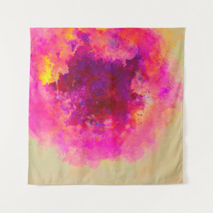 Abstrakter Aquarellhintergrund Farbige Textur. Wandteppich