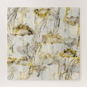 Abstrakter Aquarellhintergrund: Leuchter, Wacholde Puzzle