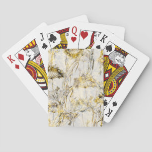 Abstrakter Aquarellhintergrund: Leuchter, Wacholde Spielkarten