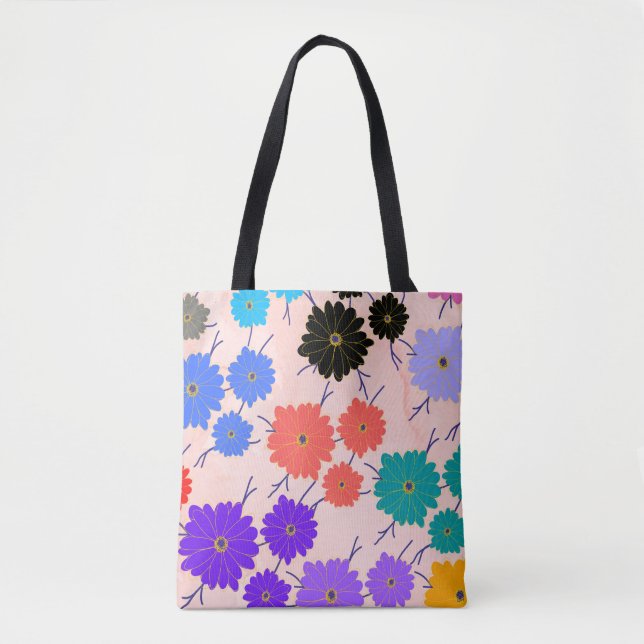 Abstrakter Aquarellhintergrund mit Blume (Vorderseite)