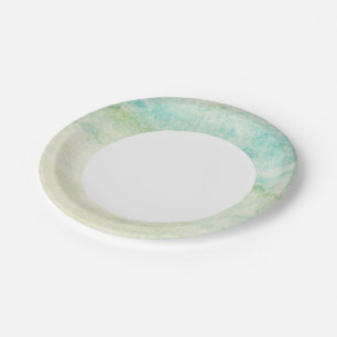 Abstrakter Aquarellhintergrund Pappteller