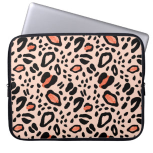 Abstrakter Aquarellleopard. Muster Laptopschutzhülle